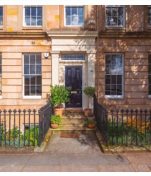 Exterior of the building where Thomas Lorimer and Isabella McLachlan married in 1894.